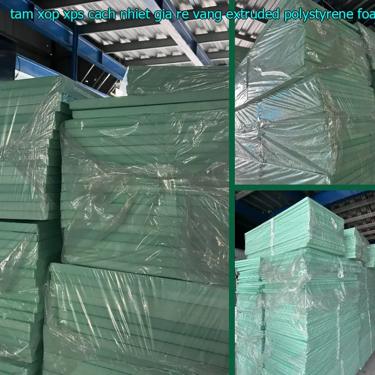 Chất liệu tấm xốp XPS cách nhiệt giá rẻ Vàng: Extruded Polystyrene Foam