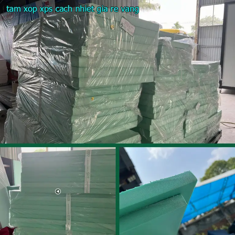 Tấm xốp XPS cách nhiệt giá rẻ Vàng
