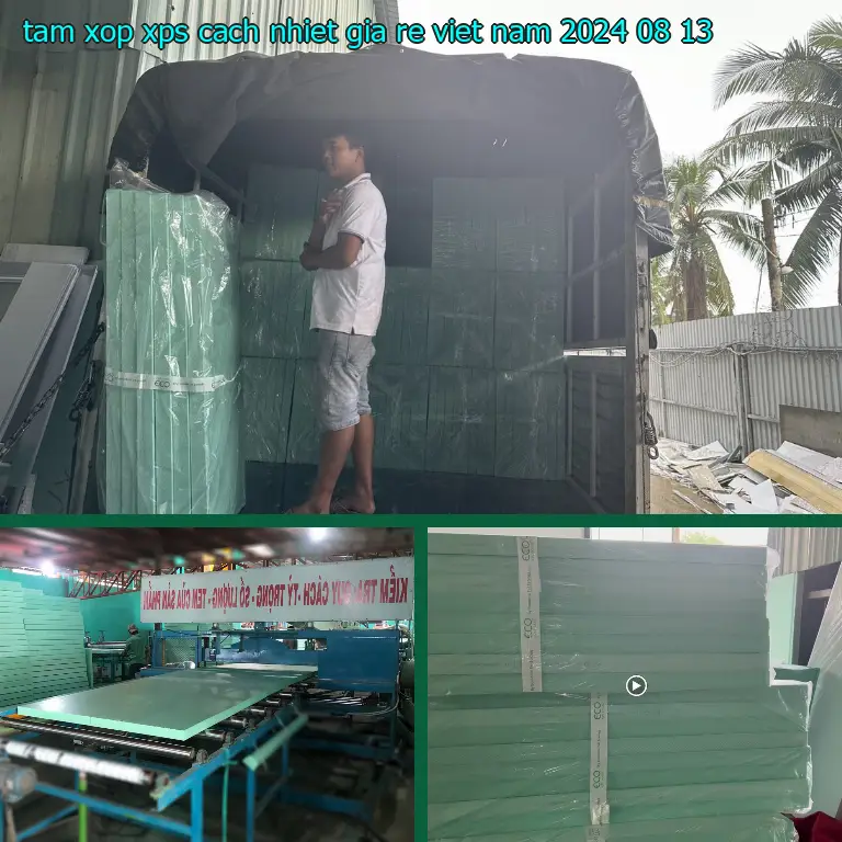 Ngày sản xuất tấm xốp XPS cách nhiệt giá rẻ Viet Nam: 2024-08-13