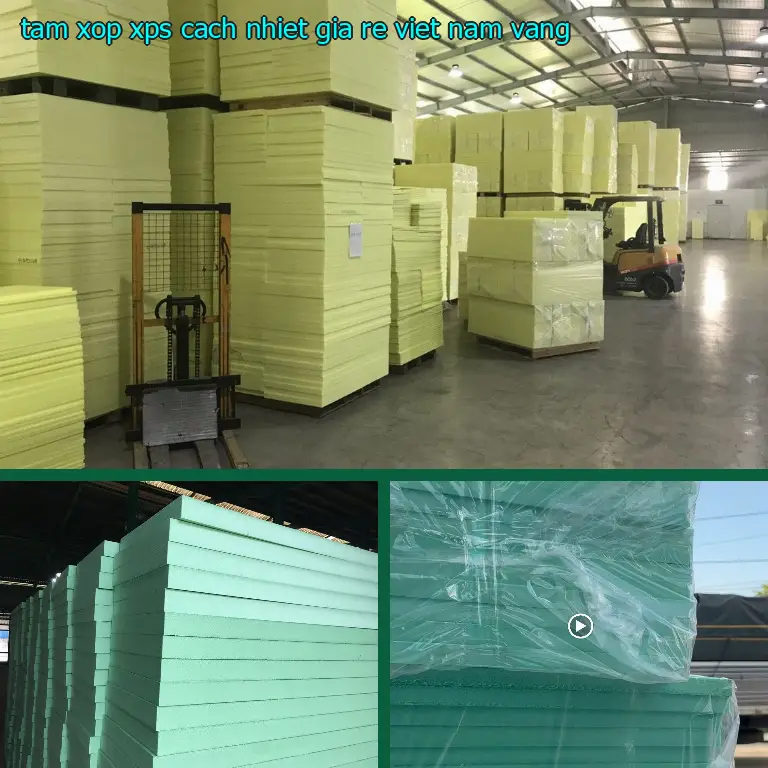 Màu sắc tấm xốp XPS cách nhiệt giá rẻ Viet Nam: Vàng