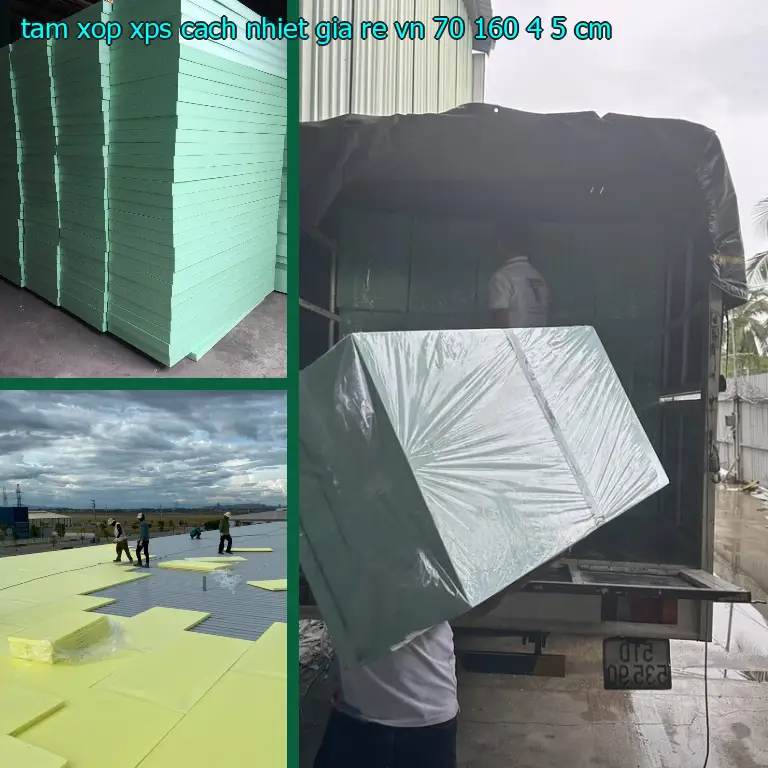 Kích thước tấm xốp XPS cách nhiệt giá rẻ VN: 70*160*4.5 cm Kích thước tấm xốp XPS cách nhiệt giá rẻ VN: 70*160*4.5 cm