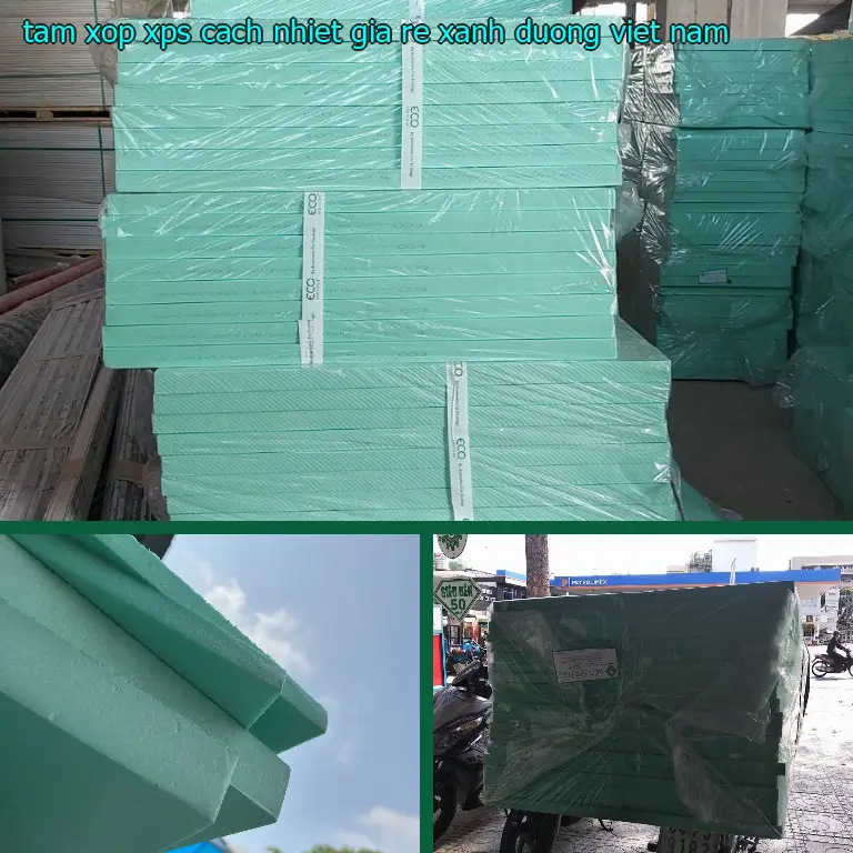 Xuất xứ tấm xốp XPS cách nhiệt giá rẻ Xanh dương: Việt Nam