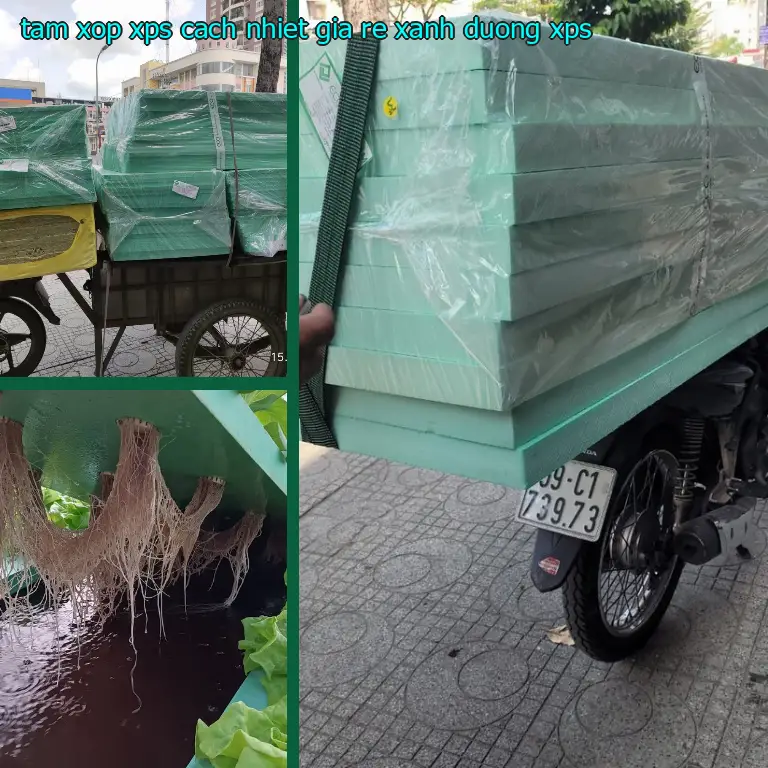 Chất liệu tấm xốp XPS cách nhiệt giá rẻ Xanh dương: XPS