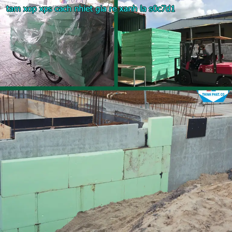 Model tấm xốp XPS cách nhiệt giá rẻ Xanh lá: S0C7D1 Model tấm xốp XPS cách nhiệt giá rẻ Xanh lá: S0C7D1
