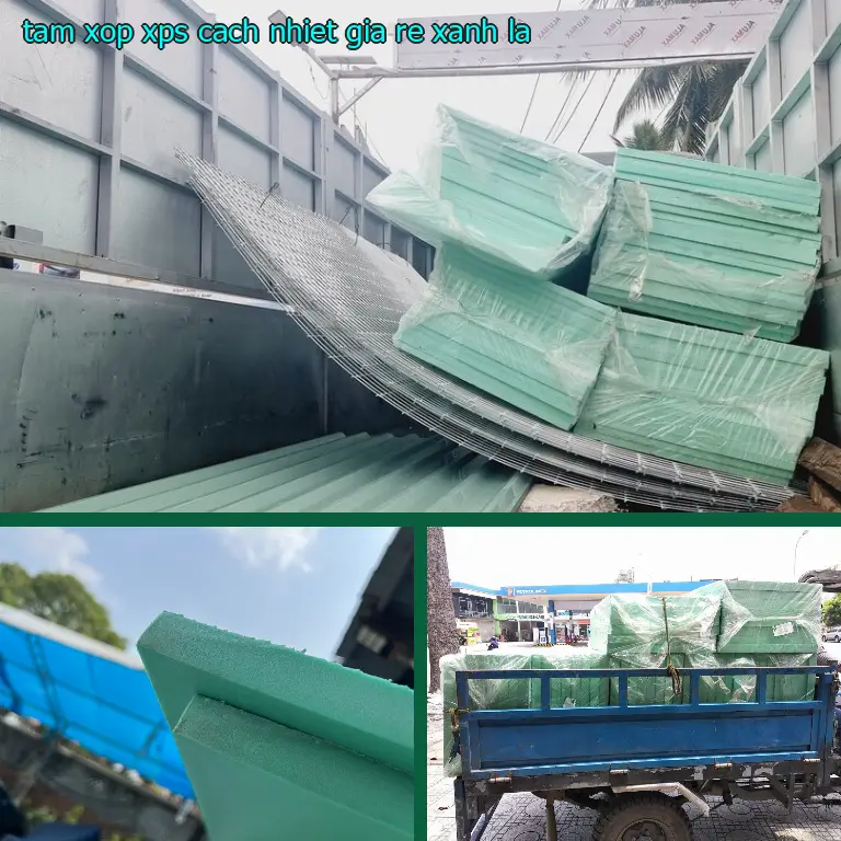 Tấm xốp XPS cách nhiệt giá rẻ Xanh lá