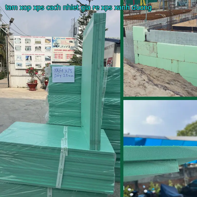 Màu sắc tấm xốp XPS cách nhiệt giá rẻ XPS: Xanh dương