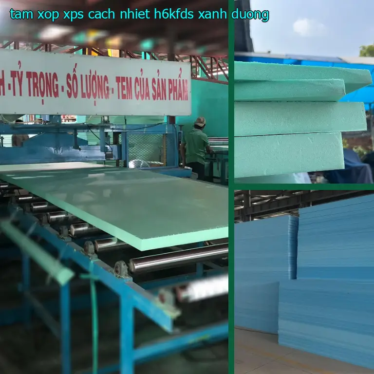 Màu sắc tấm xốp XPS cách nhiệt H6KFDS: Xanh dương Màu sắc tấm xốp XPS cách nhiệt H6KFDS: Xanh dương