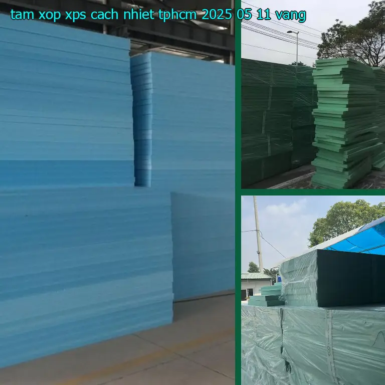 Màu sắc tấm xốp XPS cách nhiệt TpHCM 2025-05-11: Vàng