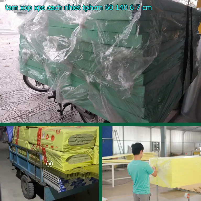 Tấm xốp XPS cách nhiệt TpHCM 60*140*6.7 cm