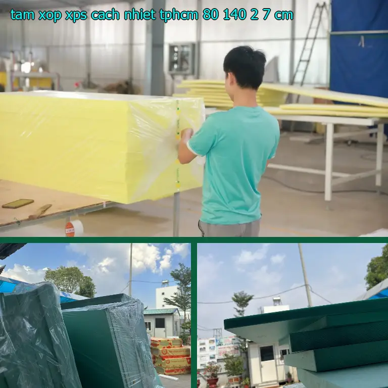 Tấm xốp XPS cách nhiệt TpHCM 80*140*2.7 cm