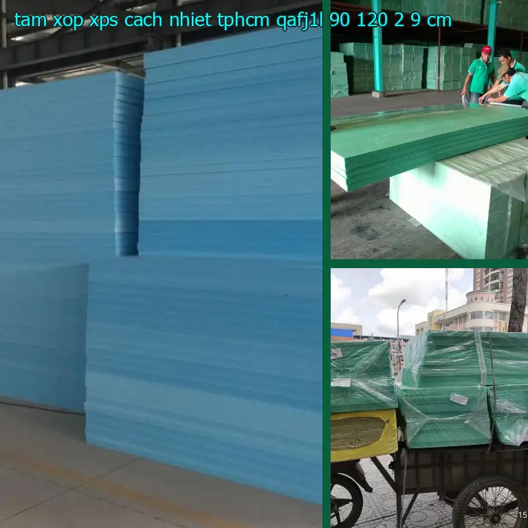 Kích thước tấm xốp XPS cách nhiệt TpHCM QAFJ1L: 90*120*2.9 cm Kích thước tấm xốp XPS cách nhiệt TpHCM QAFJ1L: 90*120*2.9 cm