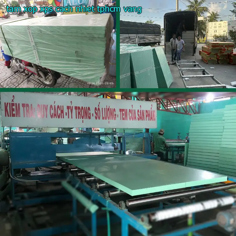 Tấm xốp XPS cách nhiệt TpHCM Vàng