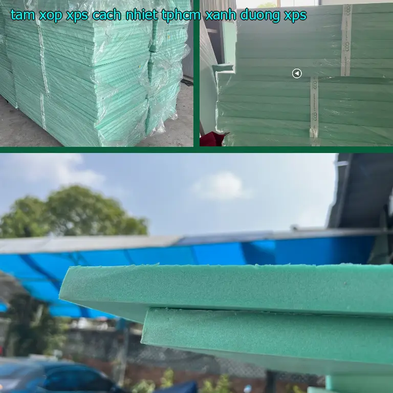 Chất liệu tấm xốp XPS cách nhiệt TpHCM Xanh dương: XPS