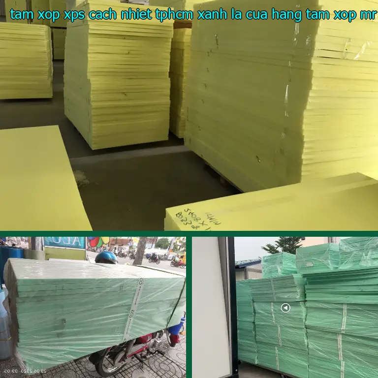 Nhà cung cấp tấm xốp XPS cách nhiệt TpHCM Xanh lá: Cửa hàng tấm xốp Mr.HẢI