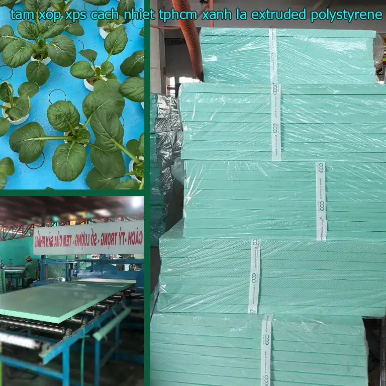 Chất liệu tấm xốp XPS cách nhiệt TpHCM Xanh lá: Extruded Polystyrene Foam