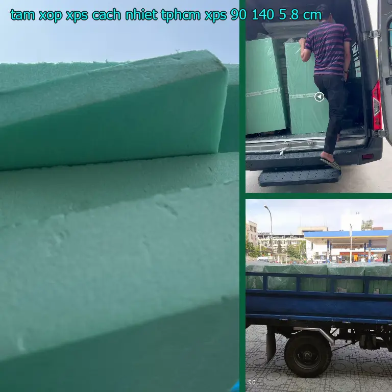 Kích thước tấm xốp XPS cách nhiệt TpHCM XPS: 90*140*5.8 cm Kích thước tấm xốp XPS cách nhiệt TpHCM XPS: 90*140*5.8 cm