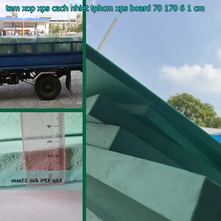 Kích thước tấm xốp XPS cách nhiệt TpHCM XPS Board: 70*170*6.1 cm