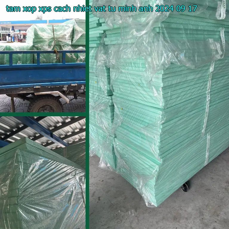 Ngày sản xuất tấm xốp XPS cách nhiệt Vật tư Minh Anh: 2024-09-17