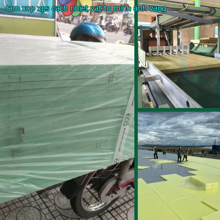 Màu sắc tấm xốp XPS cách nhiệt Vật tư Minh Anh: Vàng