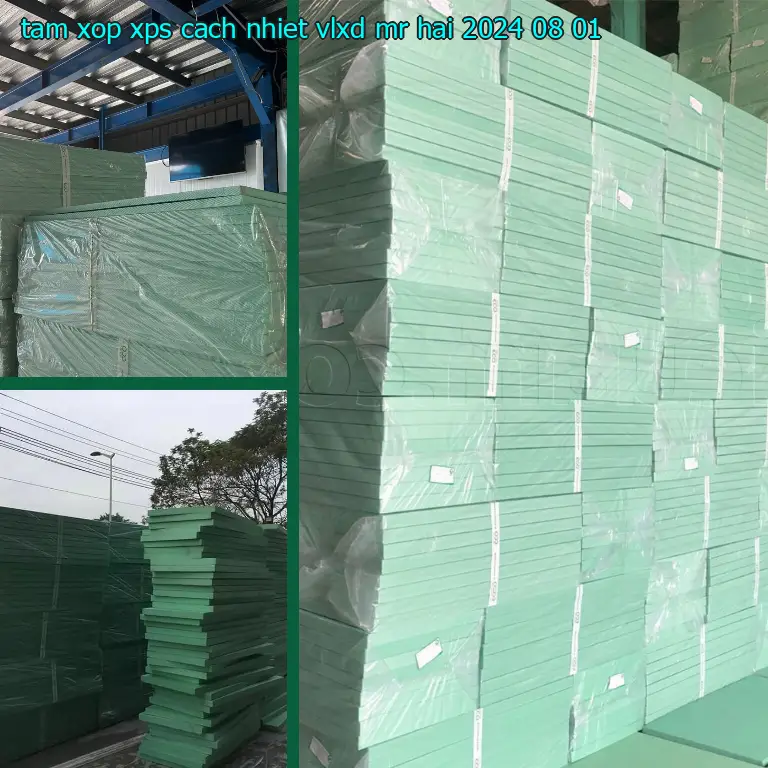 Ngày sản xuất tấm xốp XPS cách nhiệt VLXD Mr.HẢI: 2024-08-01 Ngày sản xuất tấm xốp XPS cách nhiệt VLXD Mr.HẢI: 2024-08-01