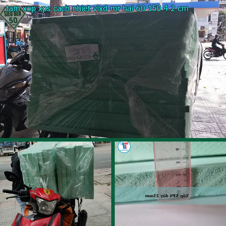 Kích thước tấm xốp XPS cách nhiệt VLXD Mr.HẢI: 60*150*4.2 cm Kích thước tấm xốp XPS cách nhiệt VLXD Mr.HẢI: 60*150*4.2 cm