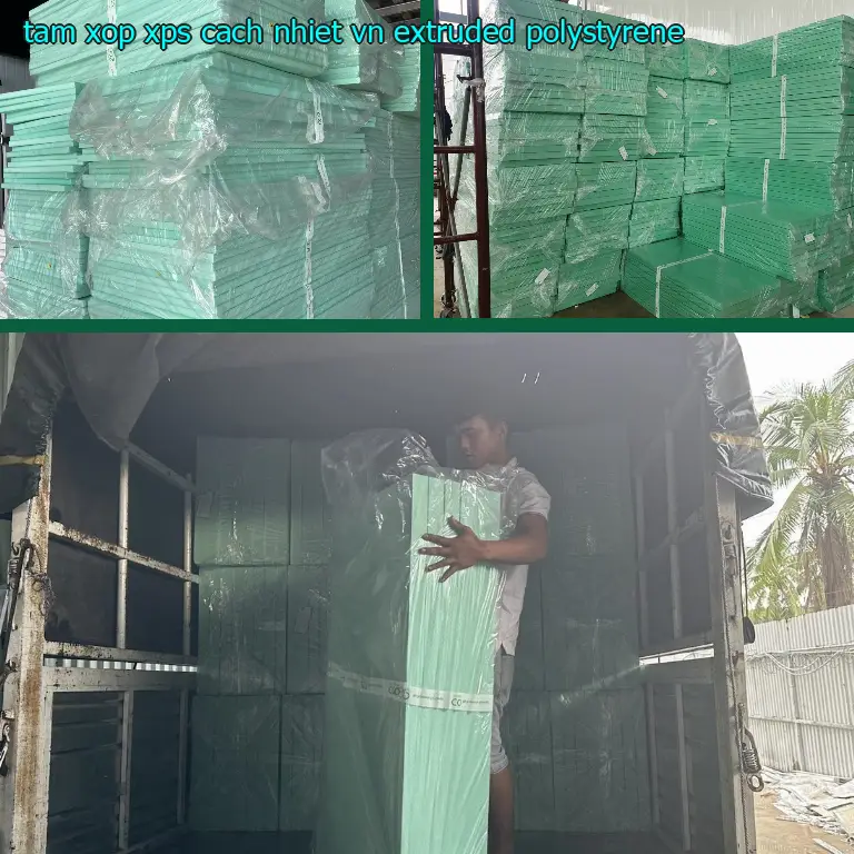 Chất liệu tấm xốp XPS cách nhiệt VN: Extruded Polystyrene Chất liệu tấm xốp XPS cách nhiệt VN: Extruded Polystyrene