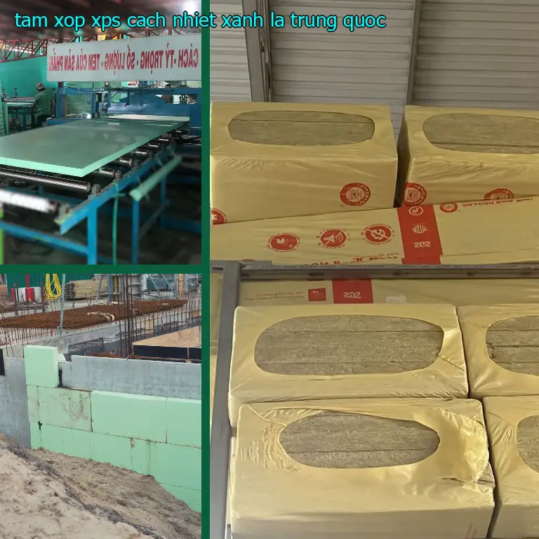 Xuất xứ tấm xốp XPS cách nhiệt Xanh lá: Trung Quốc