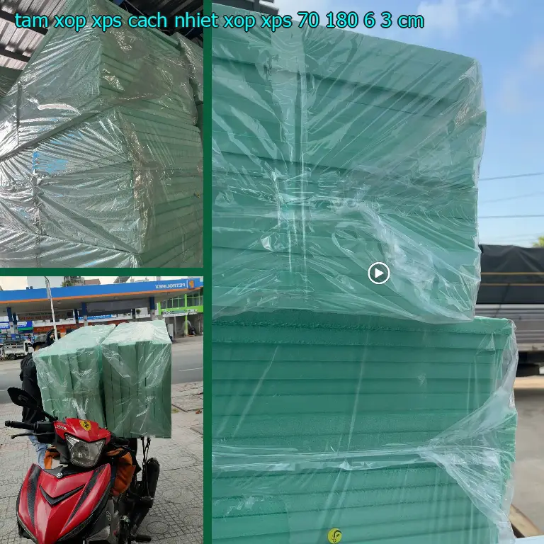 Kích thước tấm xốp XPS cách nhiệt Xốp XPS: 70*180*6.3 cm Kích thước tấm xốp XPS cách nhiệt Xốp XPS: 70*180*6.3 cm
