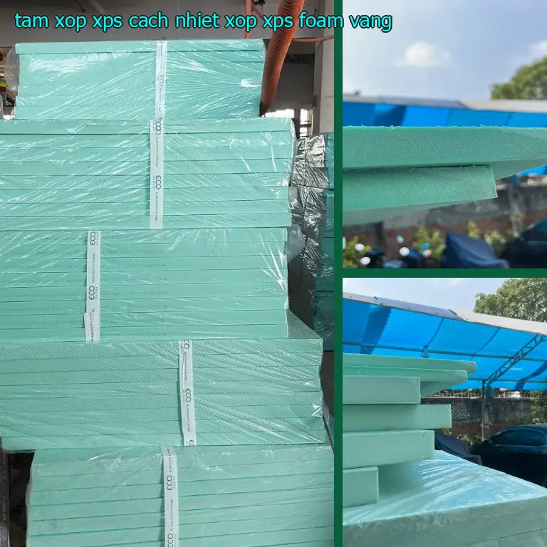 Màu sắc tấm xốp XPS cách nhiệt Xốp XPS Foam: Vàng
