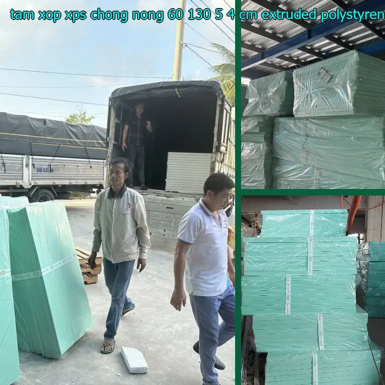 Chất liệu tấm xốp XPS chống nóng 60*130*5.4 cm: Extruded Polystyrene Foam
