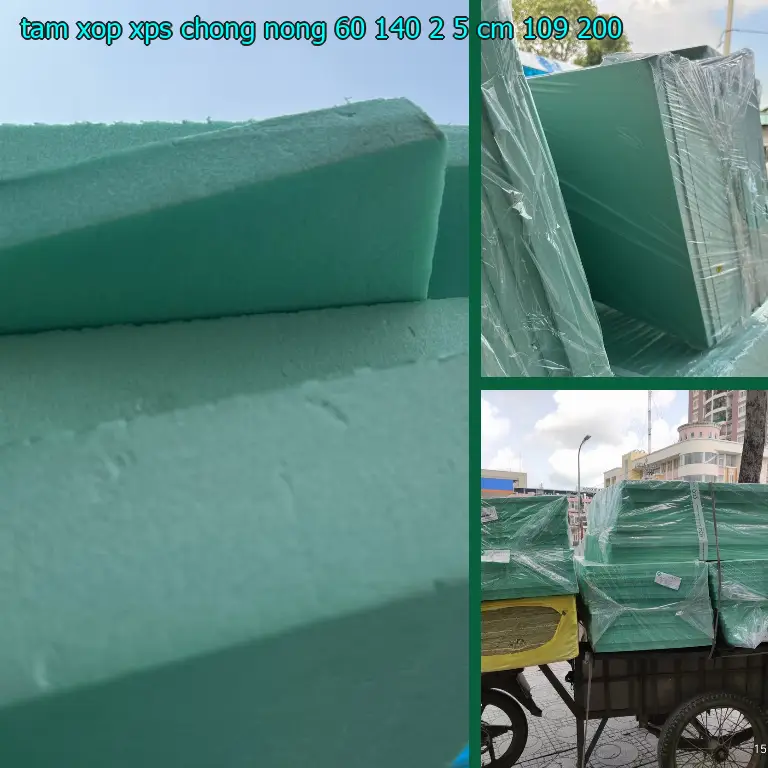 Đơn giá tấm xốp XPS chống nóng 60*140*2.5 cm: 109.200₫
