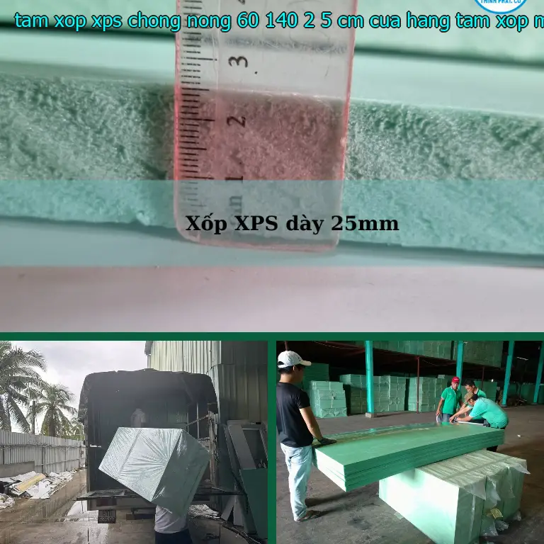 Nhà cung cấp tấm xốp XPS chống nóng 60*140*2.5 cm: Cửa hàng tấm xốp Mr.HẢI