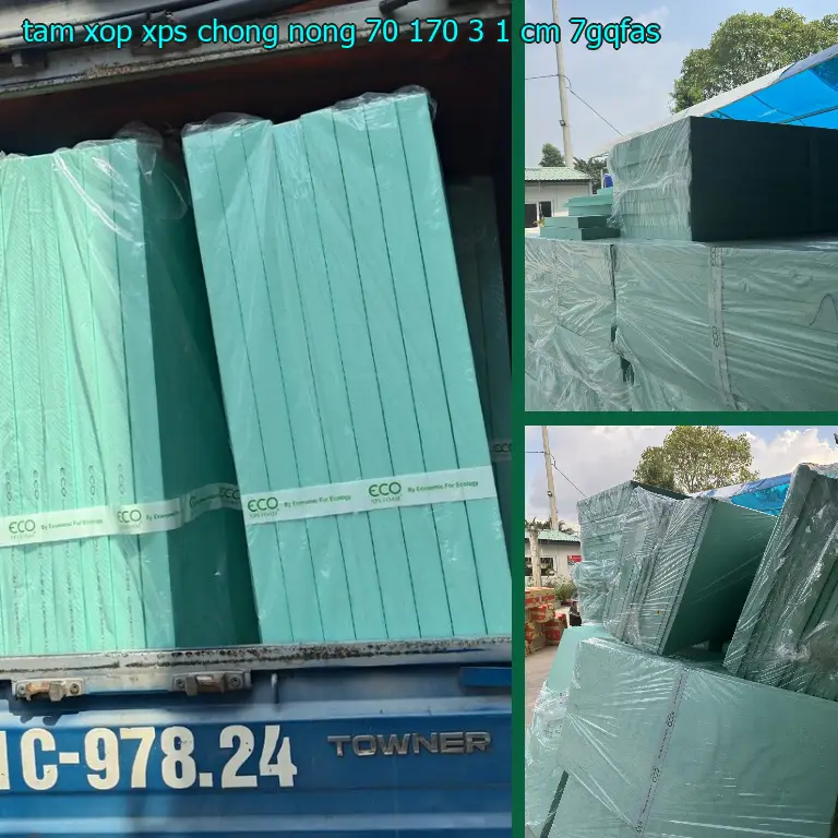 Model tấm xốp XPS chống nóng 70*170*3.1 cm: 7GQFAS Model tấm xốp XPS chống nóng 70*170*3.1 cm: 7GQFAS