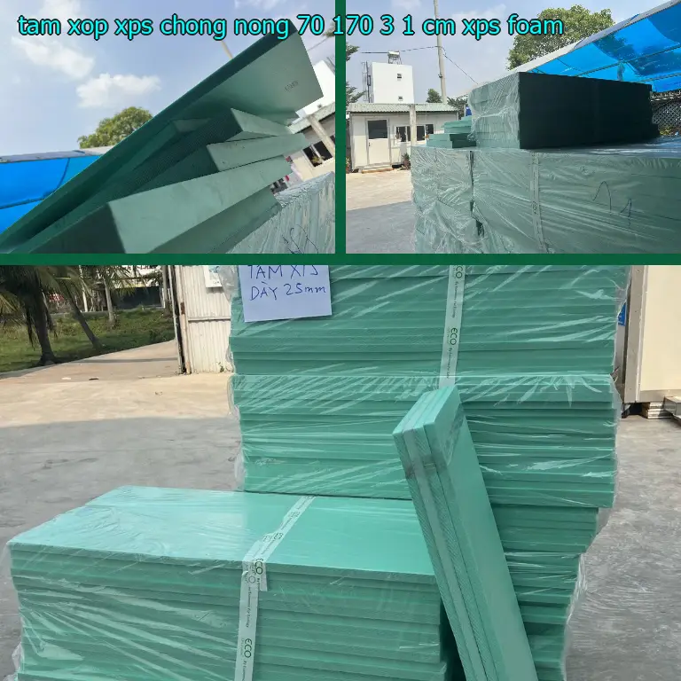 Danh mục tấm xốp XPS chống nóng 70*170*3.1 cm: XPS Foam Danh mục tấm xốp XPS chống nóng 70*170*3.1 cm: XPS Foam