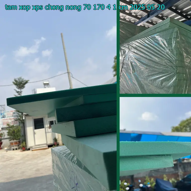 Ngày sản xuất tấm xốp XPS chống nóng 70*170*4.1 cm: 2025-05-20 Ngày sản xuất tấm xốp XPS chống nóng 70*170*4.1 cm: 2025-05-20