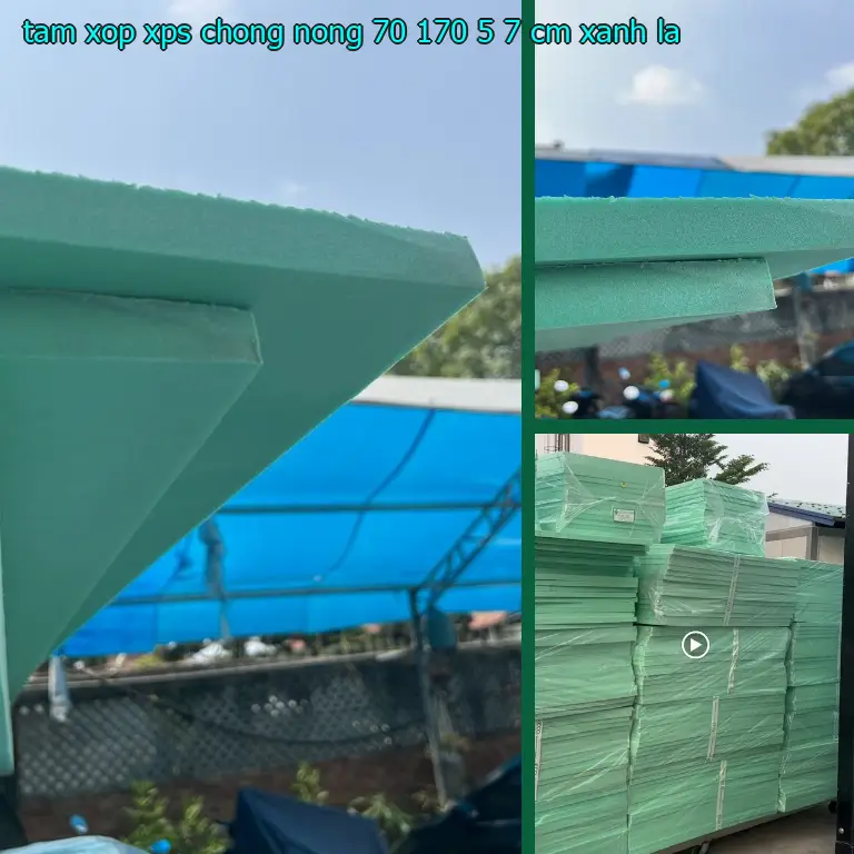 Màu sắc tấm xốp XPS chống nóng 70*170*5.7 cm: Xanh lá Màu sắc tấm xốp XPS chống nóng 70*170*5.7 cm: Xanh lá