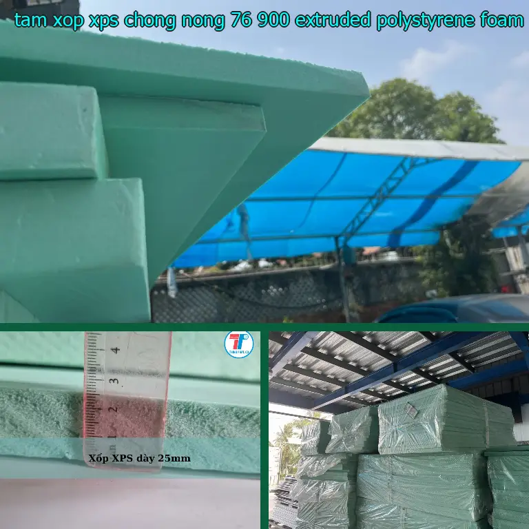 Chất liệu tấm xốp XPS chống nóng 76.900₫: Extruded Polystyrene Foam Chất liệu tấm xốp XPS chống nóng 76.900₫: Extruded Polystyrene Foam