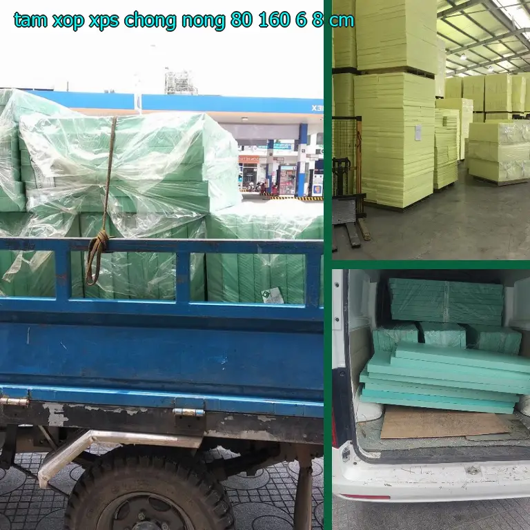 Tấm xốp XPS chống nóng 80*160*6.8 cm