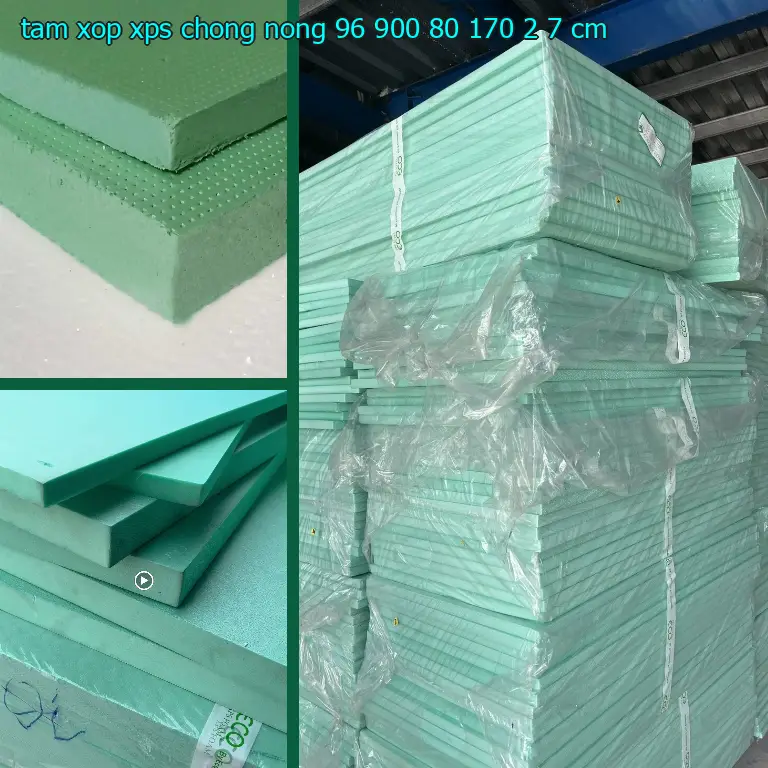 Kích thước tấm xốp XPS chống nóng 96.900₫: 80*170*2.7 cm Kích thước tấm xốp XPS chống nóng 96.900₫: 80*170*2.7 cm