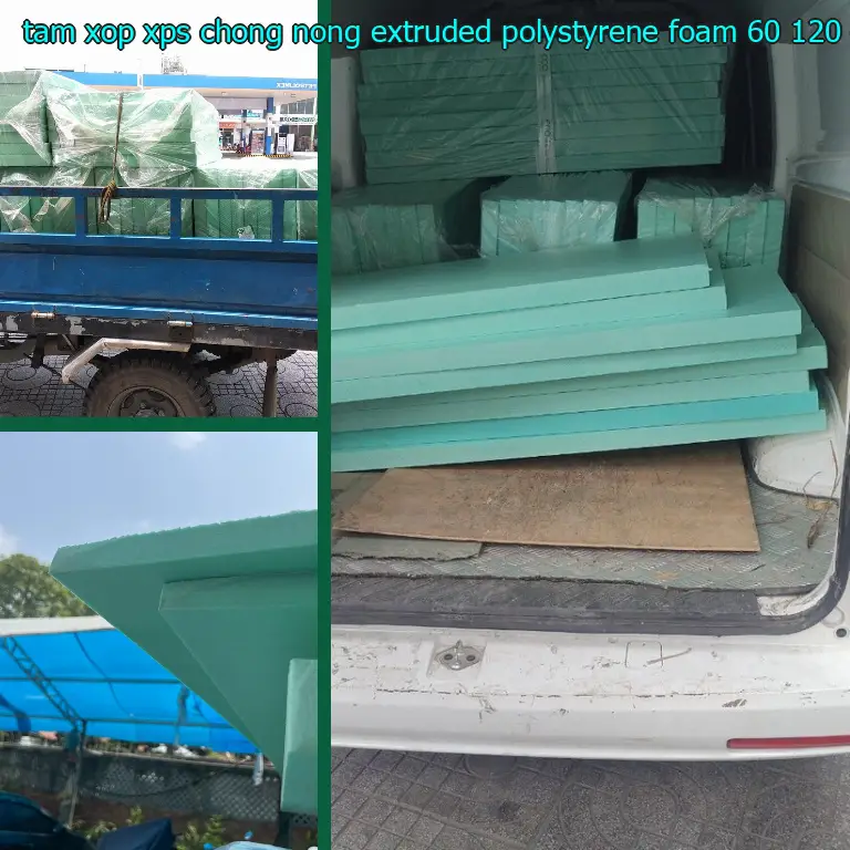 Kích thước tấm xốp XPS chống nóng Extruded Polystyrene Foam: 60*120*4.8 cm
