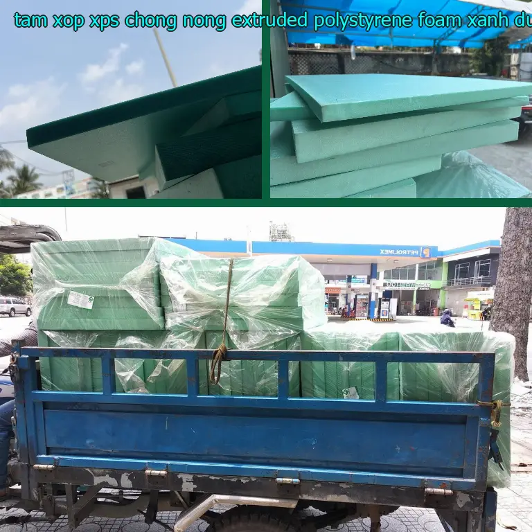 Màu sắc tấm xốp XPS chống nóng Extruded Polystyrene Foam: Xanh dương