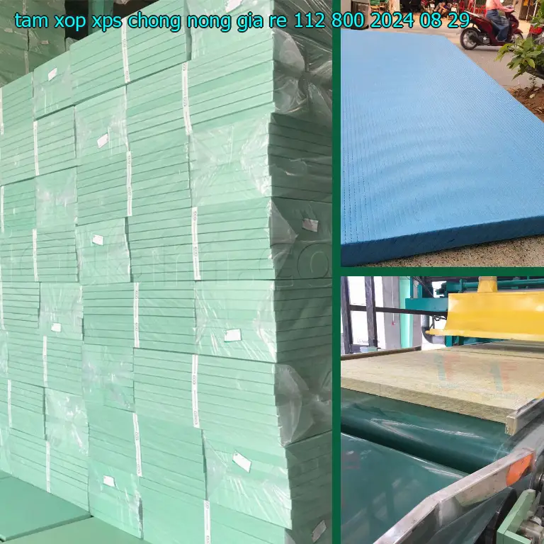 Ngày sản xuất tấm xốp XPS chống nóng giá rẻ 112.800₫: 2024-08-29