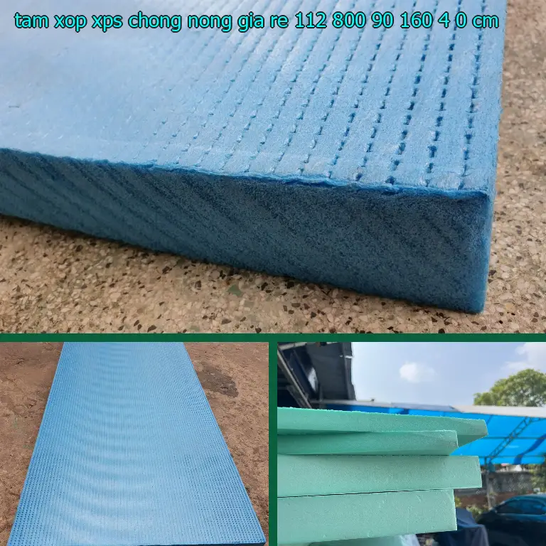 Kích thước tấm xốp XPS chống nóng giá rẻ 112.800₫: 90*160*4.0 cm
