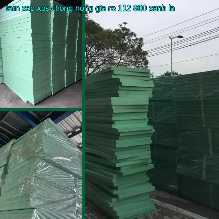Màu sắc tấm xốp XPS chống nóng giá rẻ 112.800₫: Xanh lá