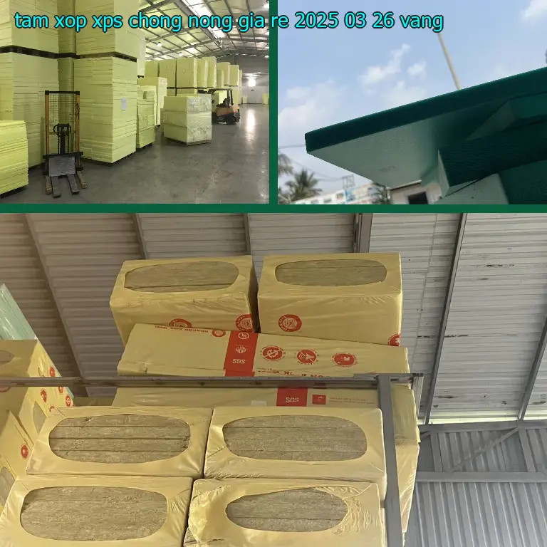 Màu sắc tấm xốp XPS chống nóng giá rẻ 2025-03-26: Vàng