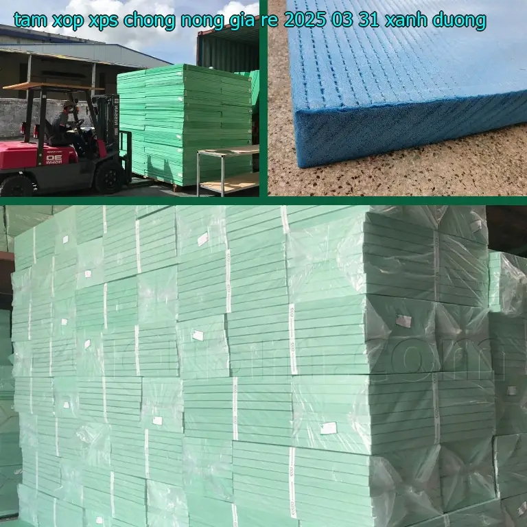 Màu sắc tấm xốp XPS chống nóng giá rẻ 2025-03-31: Xanh dương Màu sắc tấm xốp XPS chống nóng giá rẻ 2025-03-31: Xanh dương