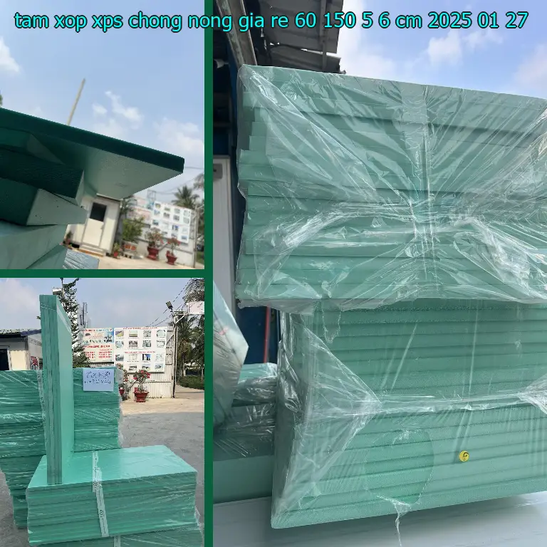 Ngày sản xuất tấm xốp XPS chống nóng giá rẻ 60*150*5.6 cm: 2025-01-27 Ngày sản xuất tấm xốp XPS chống nóng giá rẻ 60*150*5.6 cm: 2025-01-27
