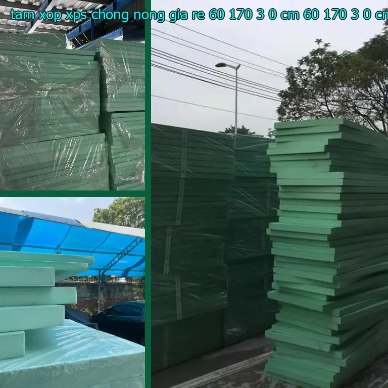 Kích thước tấm xốp XPS chống nóng giá rẻ 60*170*3.0 cm: 60*170*3.0 cm