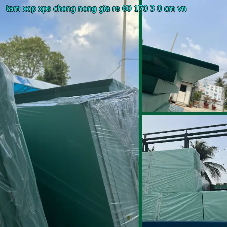 Xuất xứ tấm xốp XPS chống nóng giá rẻ 60*170*3.0 cm: VN