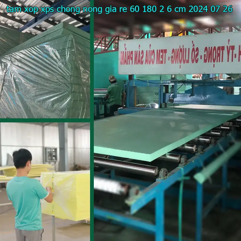 Ngày sản xuất tấm xốp XPS chống nóng giá rẻ 60*180*2.6 cm: 2024-07-26 Ngày sản xuất tấm xốp XPS chống nóng giá rẻ 60*180*2.6 cm: 2024-07-26
